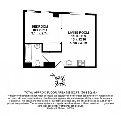 Floorplan for 702 Nell Gwynn House, Sloane Avenue, LONDON