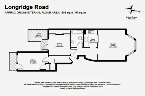 Floorplan for 71 Longridge Road, London, SW5 9SG