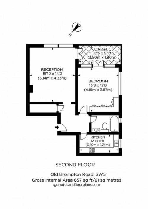 Floorplan for 284 Old Brompton Road, London, SW5 9HR